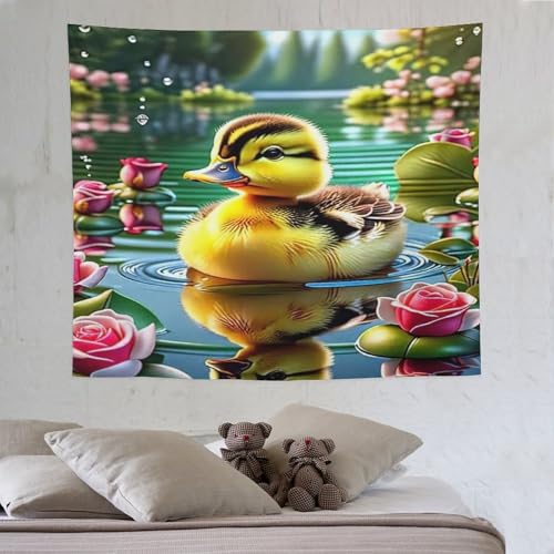 LCWWW Ente Wandteppich 3d Drucken Wandbehang Wandteppiche Geeignet Für Raumdekoration Heim-Wanddekoration Tapisserie 130×150cm LCWWW Ente Wandteppich 3d Drucken Wandbehang Wandteppiche Geeignet Für Raumdekoration Heim-Wanddekoration Tapisserie 130×150cm von LCWWW
