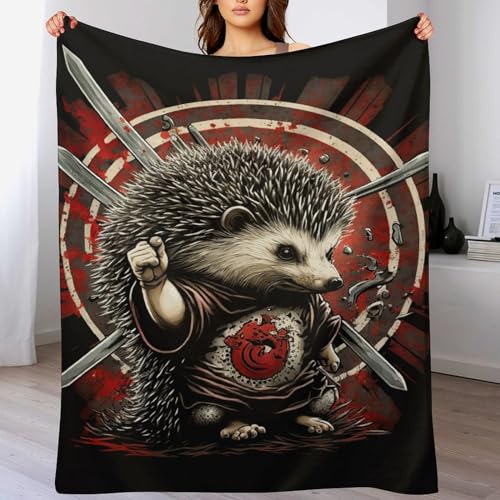 LCWWW Igel Decke - Flannel Fleecedecke Auch Als Wohndecke, Tagesdecke, Wohnzimmer Geeignet - Überwurf Decken Sofa & Couch, 130×180cm von LCWWW