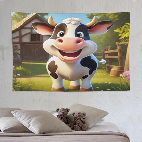 LCWWW Kuh Wandteppich Wandbehang Tapisserie Für Männer Frauen Schlafzimmer Ästhetischer Wandteppiche Für Wohnheimdekoration 150×230cm LCWWW Kuh Wandteppich Wandbehang Tapisserie Für Männer Frauen Schlafzimmer Ästhetischer Wandteppiche Für Wohnheimdekoration 150×230cm von LCWWW
