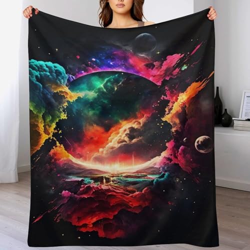 LCWWW Kuscheldecke Flanell Flannel Planet Sternry Himmel Decken Gedruckte Fleecedecke Weich Wohndecke Tagesdecke Sofadecke Decke Sofa & Bett 130×150cm LCWWW Kuscheldecke Flanell Flannel Planet Sternry Himmel Decken Gedruckte Fleecedecke Weich Wohndecke Tagesdecke Sofadecke Decke Sofa & Bett 130×150cm von LCWWW