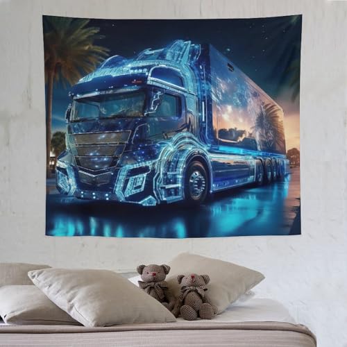 LCWWW LKW Tapisserie 3D Druck Robbe Wandteppich Aesthetic Wand Teppiche,für Wohnzimmer Schlafzimme Tapestry 130×150cm von LCWWW