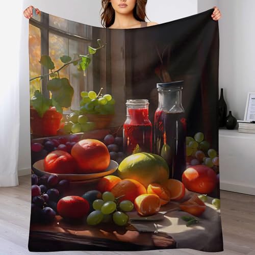 LCWWW Obst Fleece Decke, Weiche Kuscheldecken, Leichte, Gemütliche Flannel Sofadecke/Couchdecke Für Erwachsene, Wohndecke 100×130cm LCWWW Obst Fleece Decke, Weiche Kuscheldecken, Leichte, Gemütliche Flannel Sofadecke/Couchdecke Für Erwachsene, Wohndecke 100×130cm von LCWWW