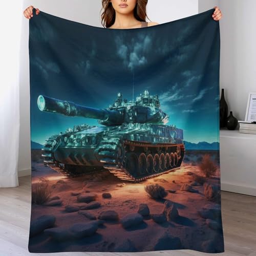 LCWWW Panzer Wohndecken Decken Flannel Decke Teppich Picknick Weich Für Schlafzimmer Sofa Outdoor Vier Jahreszeiten 130×150cm von LCWWW