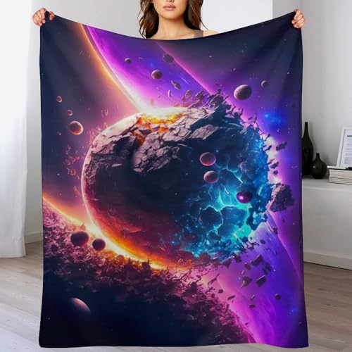 LCWWW Planet Sternry Himmel Decke Vier Jahreszeiten Bett Wohndecke Sofadecke Couchdecke Flannel Sofaüberwurf Weich Und Flauschig Fleecedecke 150×200cm LCWWW Planet Sternry Himmel Decke Vier Jahreszeiten Bett Wohndecke Sofadecke Couchdecke Flannel Sofaüberwurf Weich Und Flauschig Fleecedecke 150×200cm von LCWWW