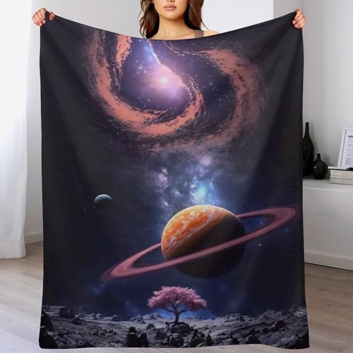 LCWWW Planet Sternry Himmel Flanell Fleece Decke, Kuscheldecken, Superweiche Leichte Flannel 3D Für Couch Bett Flauschige Wohndecke 130×150cm LCWWW Planet Sternry Himmel Flanell Fleece Decke, Kuscheldecken, Superweiche Leichte Flannel 3D Für Couch Bett Flauschige Wohndecke 130×150cm von LCWWW