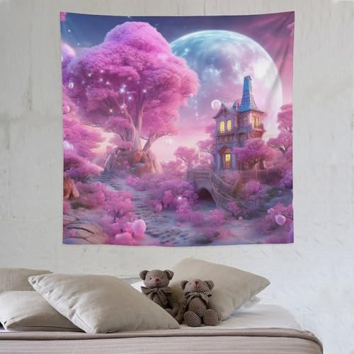 LCWWW Schloss Tapisserie, Wandteppich Wandtuch Multicolor Aus Polyester, Heimdekorationen Für Schlafzimmer Wohnzimmer Kinderzimmer, 150×150cm LCWWW Schloss Tapisserie, Wandteppich Wandtuch Multicolor Aus Polyester, Heimdekorationen Für Schlafzimmer Wohnzimmer Kinderzimmer, 150×150cm von LCWWW