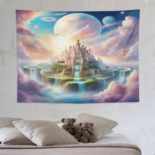 LCWWW Schloss Wandteppich Wandbehang Tapisserie Für Männer Frauen Schlafzimmer Ästhetischer Wandteppiche Für Wohnheimdekoration 150×200cm LCWWW Schloss Wandteppich Wandbehang Tapisserie Für Männer Frauen Schlafzimmer Ästhetischer Wandteppiche Für Wohnheimdekoration 150×200cm von LCWWW