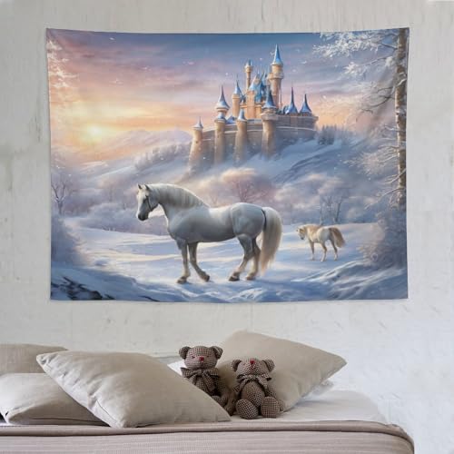 LCWWW Schloss Wandteppich Wandtuch Wandbehang, Wandteppiche Aesthetic, Tapisserie Für Schlafzimmer, Home Dekor Wandtücher 150×200cm LCWWW Schloss Wandteppich Wandtuch Wandbehang, Wandteppiche Aesthetic, Tapisserie Für Schlafzimmer, Home Dekor Wandtücher 150×200cm von LCWWW