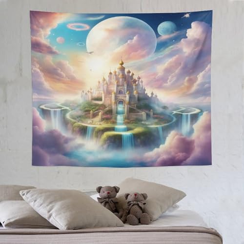 LCWWW Schloss Wandteppiche Poster Ornament Wandbehang Wandteppich Wanddeko Für Wohnzimmer Schlafzimmer Tapisserie 130×150cm LCWWW Schloss Wandteppiche Poster Ornament Wandbehang Wandteppich Wanddeko Für Wohnzimmer Schlafzimmer Tapisserie 130×150cm von LCWWW