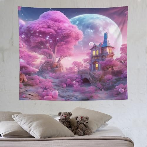 LCWWW Schloss Wandteppiche Wandbehang Rechteckig Art Decor Drucken Gewebe Für Wohnzimmer Schlafzimmer Tapisserie 130×150cm LCWWW Schloss Wandteppiche Wandbehang Rechteckig Art Decor Drucken Gewebe Für Wohnzimmer Schlafzimmer Tapisserie 130×150cm von LCWWW