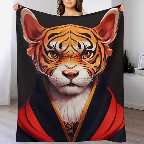 LCWWW Tiger Decke Vier Jahreszeiten Wohndecke Couchdecke Weiche Fleecedecke Flannel Sofaüberwurf Tagesdecke Für Bett/Sofa 130×150cm LCWWW Tiger Decke Vier Jahreszeiten Wohndecke Couchdecke Weiche Fleecedecke Flannel Sofaüberwurf Tagesdecke Für Bett/Sofa 130×150cm von LCWWW