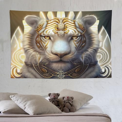 LCWWW Tiger Tapisserie, Wandteppich Wandtuch Multicolor Aus Polyester, Heimdekorationen Für Schlafzimmer Wohnzimmer Kinderzimmer, 150×230cm LCWWW Tiger Tapisserie, Wandteppich Wandtuch Multicolor Aus Polyester, Heimdekorationen Für Schlafzimmer Wohnzimmer Kinderzimmer, 150×230cm von LCWWW