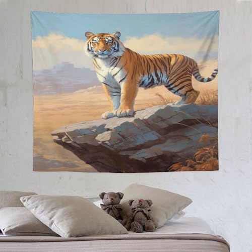 LCWWW Tiger Tapisserie 3D Druck Robbe Wandteppich Aesthetic Wand Teppiche,für Wohnzimmer Schlafzimme Tapestry 130×150cm LCWWW Tiger Tapisserie 3D Druck Robbe Wandteppich Aesthetic Wand Teppiche,für Wohnzimmer Schlafzimme Tapestry 130×150cm von LCWWW