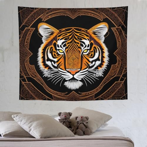LCWWW Tiger Tapisserie Wandbehang Wandteppiche Für Schlafzimmer Wohnzimmer Wohnheim Dekor 130×150cm LCWWW Tiger Tapisserie Wandbehang Wandteppiche Für Schlafzimmer Wohnzimmer Wohnheim Dekor 130×150cm von LCWWW