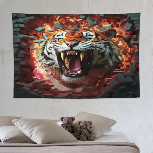 LCWWW Tiger Wandteppich, Wandteppiche Wandkunst Für Schlafzimmer Wohnzimmer,Tapisserie Wandbehang 150×230cm LCWWW Tiger Wandteppich, Wandteppiche Wandkunst Für Schlafzimmer Wohnzimmer,Tapisserie Wandbehang 150×230cm von LCWWW
