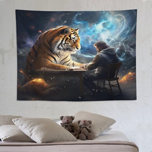 LCWWW Tiger Wandteppich Wandbehang Tapisserie Für Männer Frauen Schlafzimmer Ästhetischer Wandteppiche Für Wohnheimdekoration 150×200cm LCWWW Tiger Wandteppich Wandbehang Tapisserie Für Männer Frauen Schlafzimmer Ästhetischer Wandteppiche Für Wohnheimdekoration 150×200cm von LCWWW