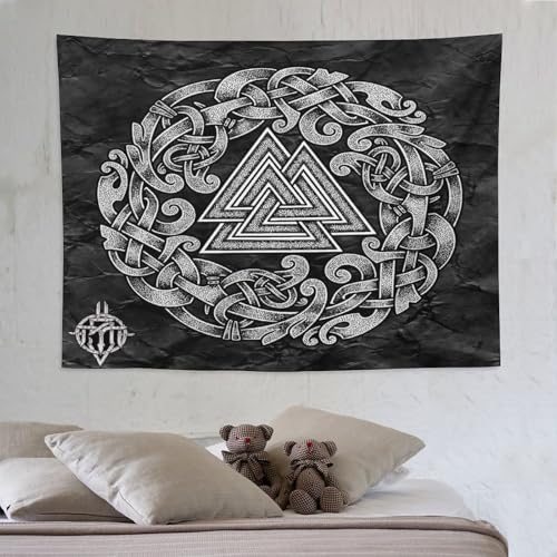 LCWWW Wikingermythos Tapisserie, Wandteppich Wandbehang Poster Druck Schlafzimmer Wohnzimmer Zuhause Wandkunst Dekoration 150×200cm von LCWWW