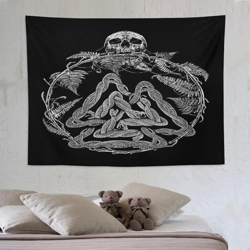 LCWWW Wikingermythos Tapisserie 3D Druck Robbe Wandteppich Aesthetic Wand Teppiche,für Wohnzimmer Schlafzimme Tapestry 150×200cm von LCWWW