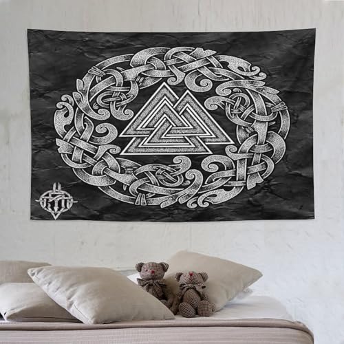 LCWWW Wikingermythos Tapisserie Wandbehang Wandteppiche Für Schlafzimmer Wohnzimmer Wohnheim Dekor 150×230cm von LCWWW