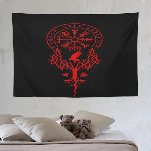 LCWWW Wikingermythos Tapisserie Wandteppiche 3D-Druck Wandteppich Wandbehang Heimdekoration Wandtep 150×230cm von LCWWW