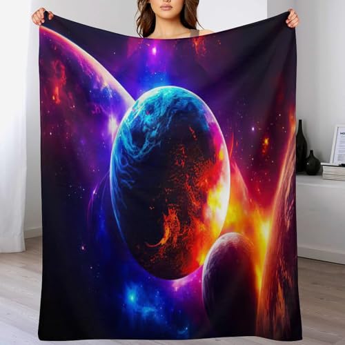 LCWWW Wohndecke - Planet Sternry Himmel Decke Flannel - Extra Weiche TV- Decken Vier Jahreszeiten Wohndecke Dicke Couchdecke Für Bett/Sofa 100×130cm LCWWW Wohndecke - Planet Sternry Himmel Decke Flannel - Extra Weiche TV- Decken Vier Jahreszeiten Wohndecke Dicke Couchdecke Für Bett/Sofa 100×130cm von LCWWW