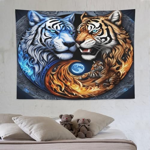 LCWWW Yin-Yang-Tiger Tapisserie Wandteppiche 3D-Druck Wandteppich Wandbehang Heimdekoration Wandtep 150×200cm LCWWW Yin-Yang-Tiger Tapisserie Wandteppiche 3D-Druck Wandteppich Wandbehang Heimdekoration Wandtep 150×200cm von LCWWW