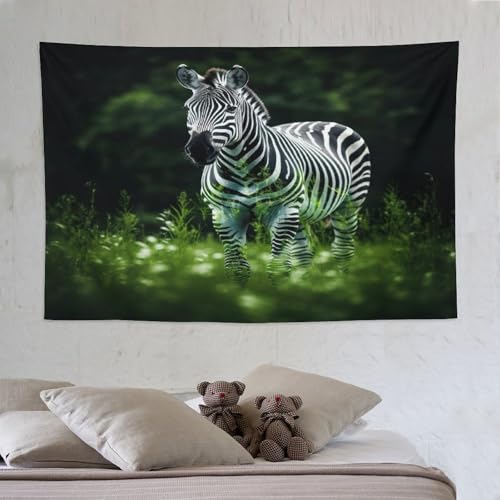 LCWWW Zebra Tapisserie Wandbehang Wandteppiche Für Schlafzimmer Wohnzimmer Wohnheim Dekor 150×230cm LCWWW Zebra Tapisserie Wandbehang Wandteppiche Für Schlafzimmer Wohnzimmer Wohnheim Dekor 150×230cm von LCWWW