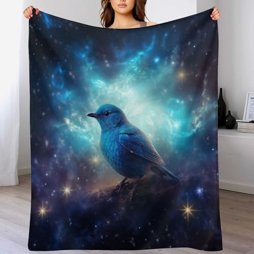 LCWWW süßer Vogel Decke Flannel Sofadecke Strandtuch Teppich Picknickdecke Weich Umhang Für Schlafzimmer, Alle Jahreszeiten 150×200cm von LCWWW