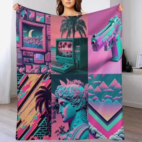 LCWWW wunderschöne Szene Decke - Flannel Fleecedecke Auch Als Wohndecke, Tagesdecke, Wohnzimmer Geeignet - Überwurf Decken Sofa & Couch, 140×180cm von LCWWW