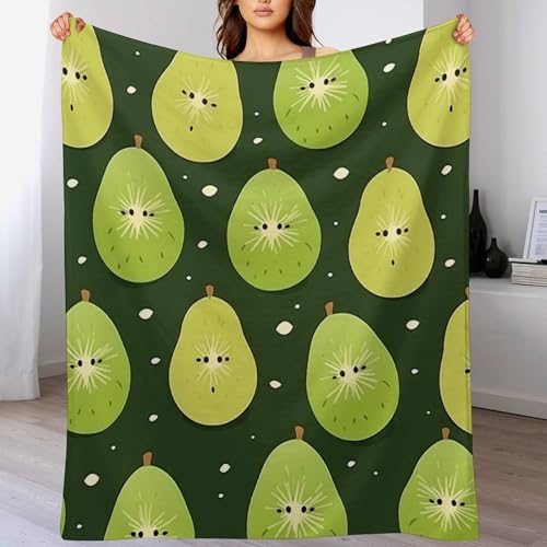 Obst Decke Flannel Decken Warm Wohndecke Weiche Fleecedecke Als Sofaüberwurf Couchdecke Tagesdecke Für Bett&Sofa 100×130cm von LCWWW