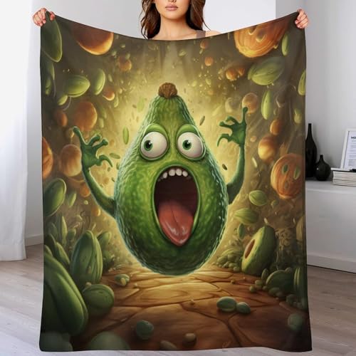 Obst Flauschige Decke Fleecedecke Weich Und Warm Als Sofadecke, Wohndecke Oder Tagesdecke, Decken Für Couch 100×130cm von LCWWW