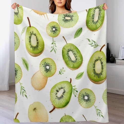 Obst Kuscheldecke Flauschig Decke, Flannel Weiche Sofadecke, Fleecedecke, Wohndecke - Pflegeleicht - Warm 180×200cm von LCWWW