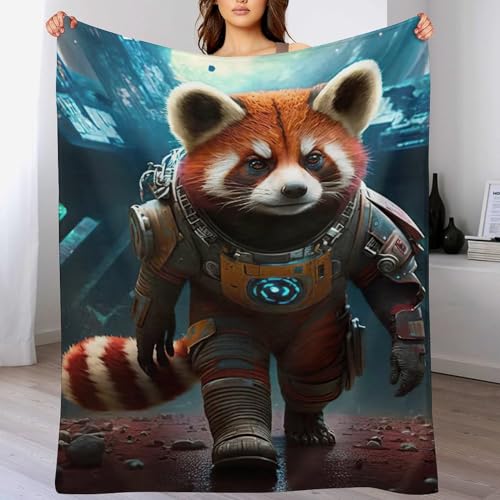 Panda Decke Flannel Sofadecke Strandtuch Teppich Picknickdecke Weich Umhang Für Schlafzimmer, Alle Jahreszeiten 100×130cm von LCWWW