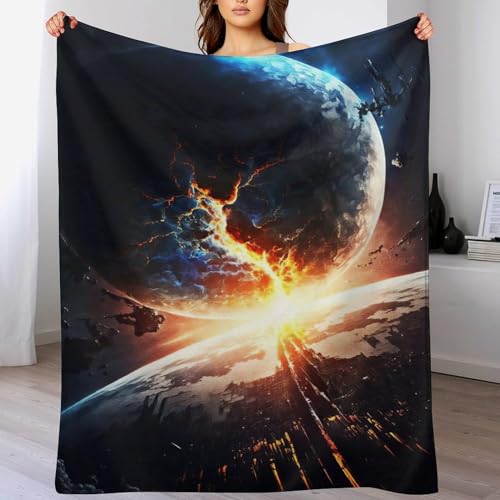 Planet Sternry Himmel Decke Fleecedecke,Weiche Warme Überwurfdecken Kinder Oder Erwachsene Für Bett Couch Stuhl Four Seasons Wohnzimmer 140×180cm Planet Sternry Himmel Decke Fleecedecke,Weiche Warme Überwurfdecken Kinder Oder Erwachsene Für Bett Couch Stuhl Four Seasons Wohnzimmer 140×180cm von LCWWW