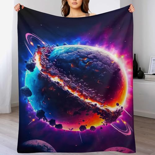 Planet Sternry Himmel Decke Weich Und Warme Fleecedecke Für Bett Couch, Flannel Decken Als Sofadecke Wohndecke Oder Tagesdecke, 180×200cm Planet Sternry Himmel Decke Weich Und Warme Fleecedecke Für Bett Couch, Flannel Decken Als Sofadecke Wohndecke Oder Tagesdecke, 180×200cm von LCWWW