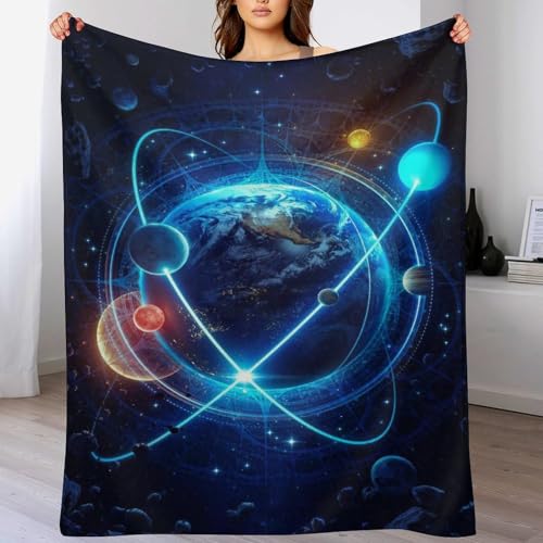 Planet Sternry Himmel Dick Decke Weich Wärme Gemütlich Flannel-Fleece Sofadecke Deckeldecke 3D Bilder Wohndecke Für Bett/Sofa 100×130cm Planet Sternry Himmel Dick Decke Weich Wärme Gemütlich Flannel-Fleece Sofadecke Deckeldecke 3D Bilder Wohndecke Für Bett/Sofa 100×130cm von LCWWW