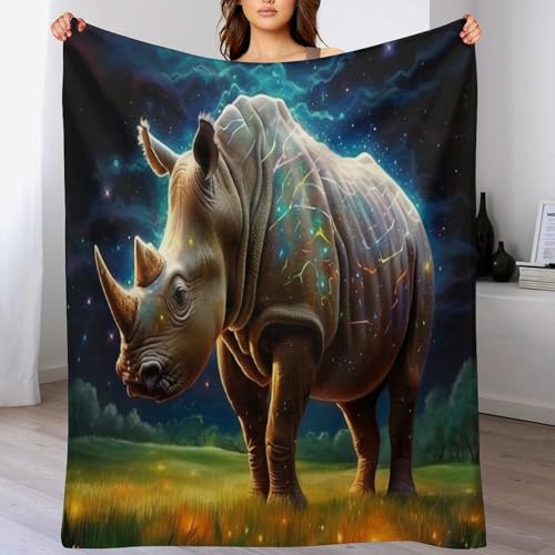 Rhinozerosceros Decke Wohndecken, Warm Sofadecke/Couchdecke Aus Flannel, Fleecedecke Als Sofaüberwurf Oder Wohnzimmerdecke 180×200cm Rhinozerosceros Decke Wohndecken, Warm Sofadecke/Couchdecke Aus Flannel, Fleecedecke Als Sofaüberwurf Oder Wohnzimmerdecke 180×200cm von LCWWW