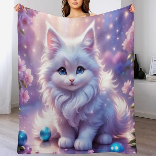 Süße Katze Dick Decke Weich Wärme Gemütlich Flannel-Fleece Sofadecke Deckeldecke 3D Bilder Wohndecke Für Bett/Sofa 140×180cm Süße Katze Dick Decke Weich Wärme Gemütlich Flannel-Fleece Sofadecke Deckeldecke 3D Bilder Wohndecke Für Bett/Sofa 140×180cm von LCWWW