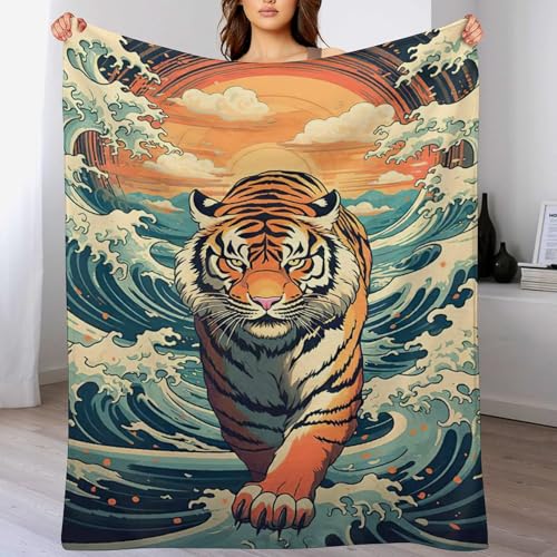 Tiger Flauschige Decke Fleecedecke Weich Und Warm Als Sofadecke, Wohndecke Oder Tagesdecke, Decken Für Couch 150×200cm Tiger Flauschige Decke Fleecedecke Weich Und Warm Als Sofadecke, Wohndecke Oder Tagesdecke, Decken Für Couch 150×200cm von LCWWW