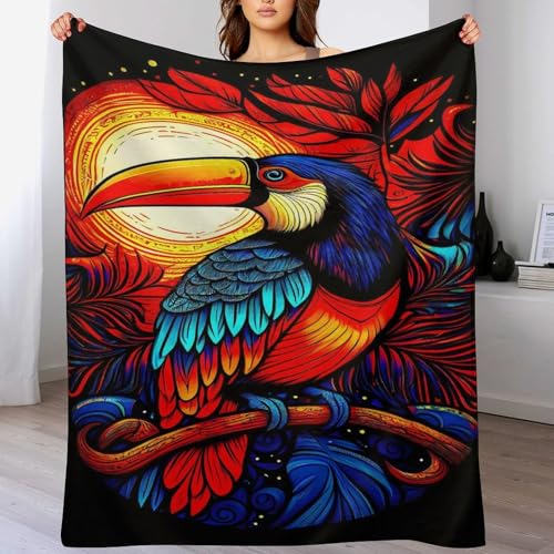 Vogel Dick Decke Weich Wärme Gemütlich Flannel-Fleece Sofadecke Deckeldecke 3D Bilder Wohndecke Für Bett/Sofa 130×150cm Vogel Dick Decke Weich Wärme Gemütlich Flannel-Fleece Sofadecke Deckeldecke 3D Bilder Wohndecke Für Bett/Sofa 130×150cm von LCWWW