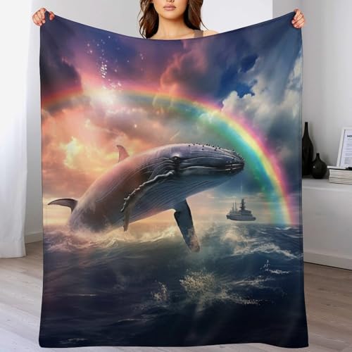 Wale Dick Decke Weich Wärme Gemütlich Flannel-Fleece Sofadecke Deckeldecke 3D Bilder Wohndecke Für Bett/Sofa 140×180cm Wale Dick Decke Weich Wärme Gemütlich Flannel-Fleece Sofadecke Deckeldecke 3D Bilder Wohndecke Für Bett/Sofa 140×180cm von LCWWW