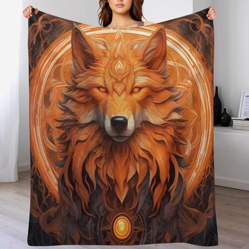 Wolf Dick Decke Weich Wärme Gemütlich Flannel-Fleece Sofadecke Deckeldecke 3D Bilder Wohndecke Für Bett/Sofa 130×150cm Wolf Dick Decke Weich Wärme Gemütlich Flannel-Fleece Sofadecke Deckeldecke 3D Bilder Wohndecke Für Bett/Sofa 130×150cm von LCWWW