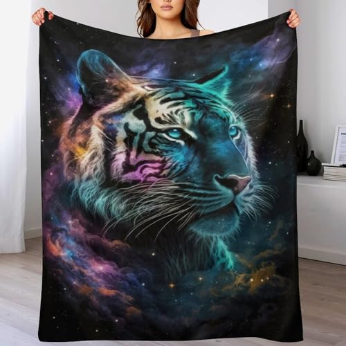 weißer Tiger Decke Wohndecken, Warm Sofadecke/Couchdecke Aus Flannel, Fleecedecke Als Sofaüberwurf Oder Wohnzimmerdecke 100×130cm weißer Tiger Decke Wohndecken, Warm Sofadecke/Couchdecke Aus Flannel, Fleecedecke Als Sofaüberwurf Oder Wohnzimmerdecke 100×130cm von LCWWW