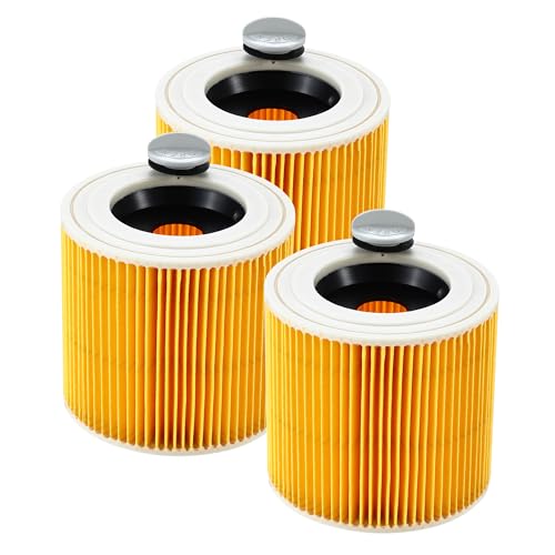 3 Stück Filter - für Kärcher Wd3 Filter for für Kärcher Filter Wd3 Vacuum Cleaners WD1, WD2, WD3, MV3, MV2 SE4001 SE4002 MV3、MV2、A、K、KNT、NT、SE、VC Also Suitable für Kärcher Staubsauger Ersatzteile von LCXCXY