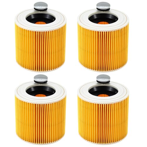 4 Stück Filter - für Kärcher Wd3 Filter for für Kärcher Filter Wd3 Vacuum Cleaners WD1, WD2, WD3, MV3, MV2 SE4001 SE4002 MV3、MV2、A、K、KNT、NT、SE、VC Also Suitable für Kärcher Staubsauger Ersatzteile von LCXCXY