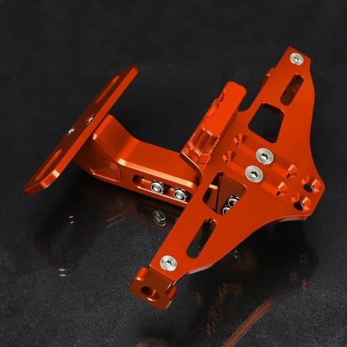 Für C 650 SPORT C650 SPORT 2015 2016 2017 C 650SPORT Motorrad Hinten Lizenz Nummer Platte Halterung Mit Licht(Orange) von LCXZKIVS