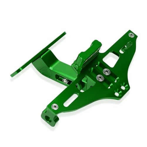Für CB250R CB300F CB300R CB400 CB400F CB500 CB500F CB500X CB599 CB599HORNET CB650F CB650R CNC-Motorrad-Heck-Lizenznummernschild-Halterung Mit Licht(Grün) von LCXZKIVS