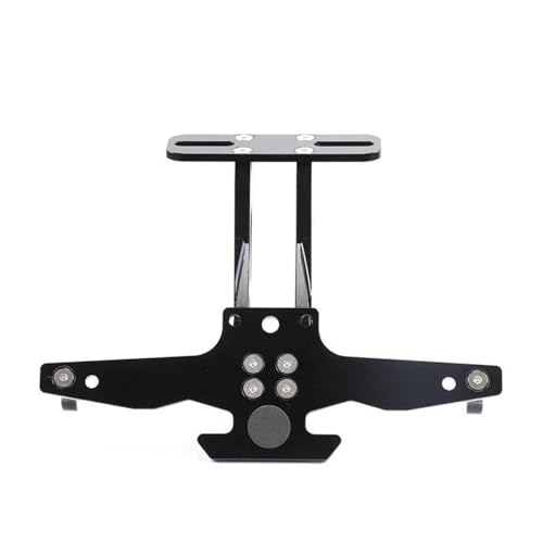 Für KOVE 321R 321RR Motorrad CNC Einstellbare Winkel Hinten Kennzeichen Schwanz Kotflügel Halter Halterung(Schwarz) von LCXZKIVS