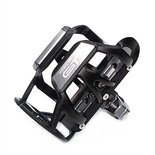 Für Suzuki GSX-S1000GT GSXS1000 2022 2023 GSXS1000GT Motorrad Getränke Wasser Flaschenhalter Trinken Kaffee Tasse Halter Stoßstange Halter Stehen Wate Trinken Tasse Halter Getränkehalter(Chrome) von LCXZKIVS