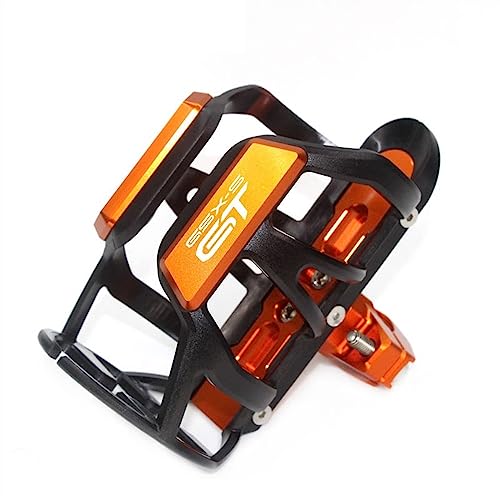 Für Suzuki GSX-S1000GT GSXS1000 2022 2023 GSXS1000GT Motorrad Getränke Wasser Flaschenhalter Trinken Kaffee Tasse Halter Stoßstange Halter Stehen Wate Trinken Tasse Halter Getränkehalter(Orange) von LCXZKIVS